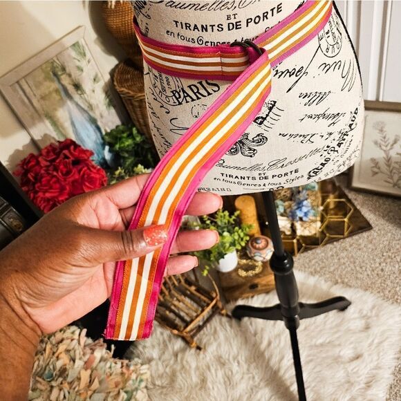 J. Crew Preppy Grosgrain Ribbon Silver D. Ring Belt. - Picture 14 of 15